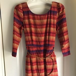 Pink Owl printed dress